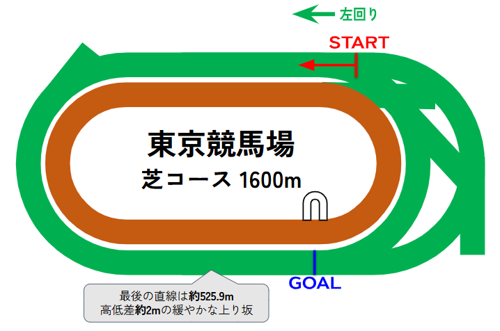 東京競馬場のコース図
